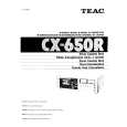 TEAC CX-650R Owners Manual