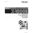 TEAC X1000 Owners Manual