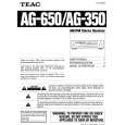TEAC AG-350 Owners Manual