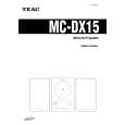 TEAC MC-DX15 Owners Manual