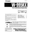TEAC W995RX Owners Manual