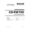 TEAC CD-RW700 Service Manual