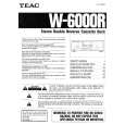 TEAC W6000R Owners Manual