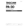 TEAC PA-30 Owners Manual
