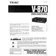 TEAC V870 Owners Manual