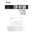TEAC CR-H100 Owners Manual