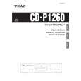 TEAC CDP1260 Owners Manual