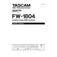 TEAC FW1804 Owners Manual