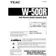 TEAC W500R Owners Manual