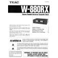 TEAC W880RX Owners Manual