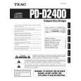 TEAC PD-D2400 Owners Manual