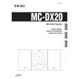 TEAC MC-DX20 Owners Manual