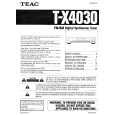 TEAC TX4030 Owners Manual