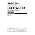 TEAC CD-RW900 Owners Manual