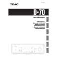 TEAC D70 Owners Manual