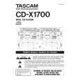 TEAC CD-X1700 Owners Manual