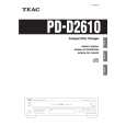 TEAC PDD2610 Owners Manual