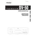 TEAC DV-50 Owners Manual