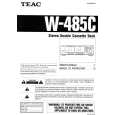 TEAC W485C Owners Manual