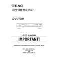 TEAC DVR301 Owners Manual