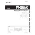 TEAC W865R Owners Manual