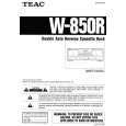 TEAC W850R Owners Manual