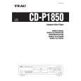 TEAC CD-P1850 Owners Manual